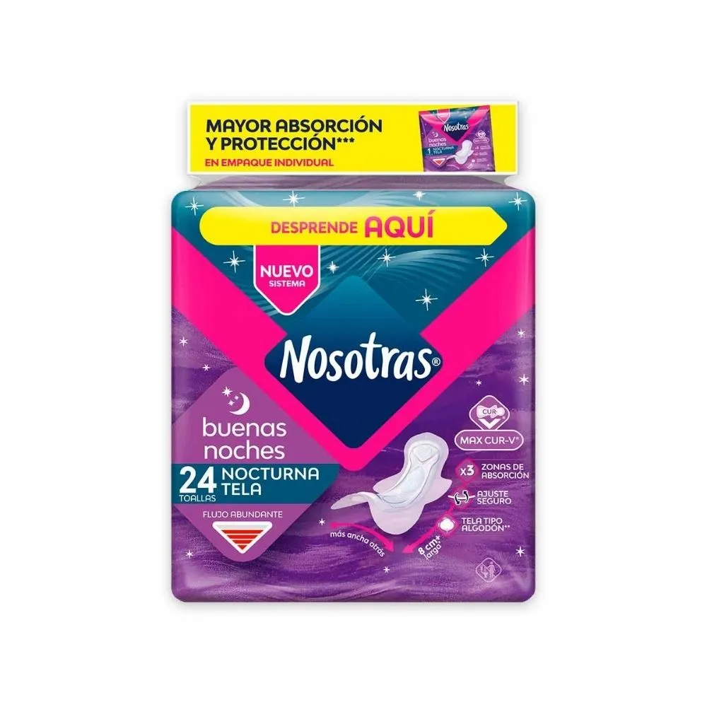 TOALLAS NOSOTRAS BUENAS NOCHES X UND