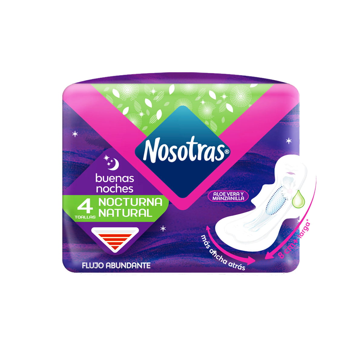 TOALLAS BUENA NOCHES NOSOTRAS X 4 UND