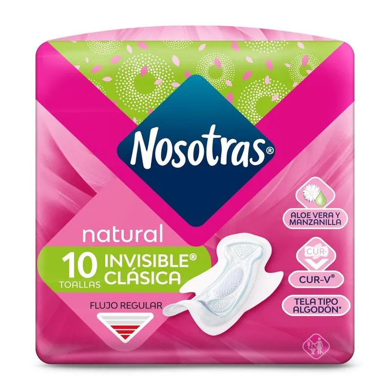 TOALLAS NOSOTRAS INVISIBLE CLASICA X 10 UND