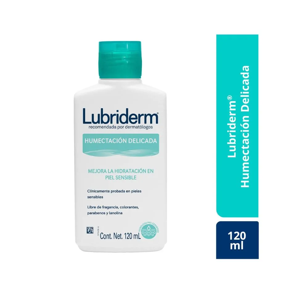 CREMA LUBRIDERM HUMECTACION DELICADA FRASCO X 120 ML