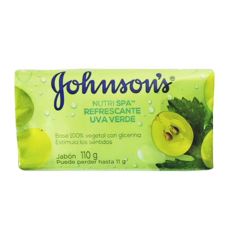 JABON JOHNSONS REFRESCANTE UVA VERDE BARRA X 110 GR