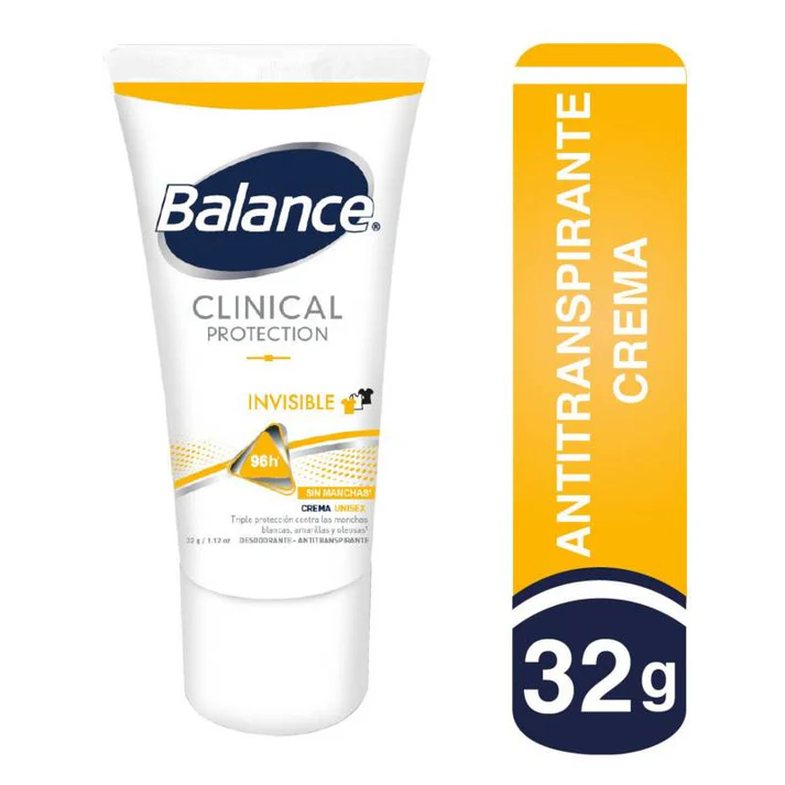 DESODORANTE BALANCE CLINICA INVISIBLE TUBO X 32 GR