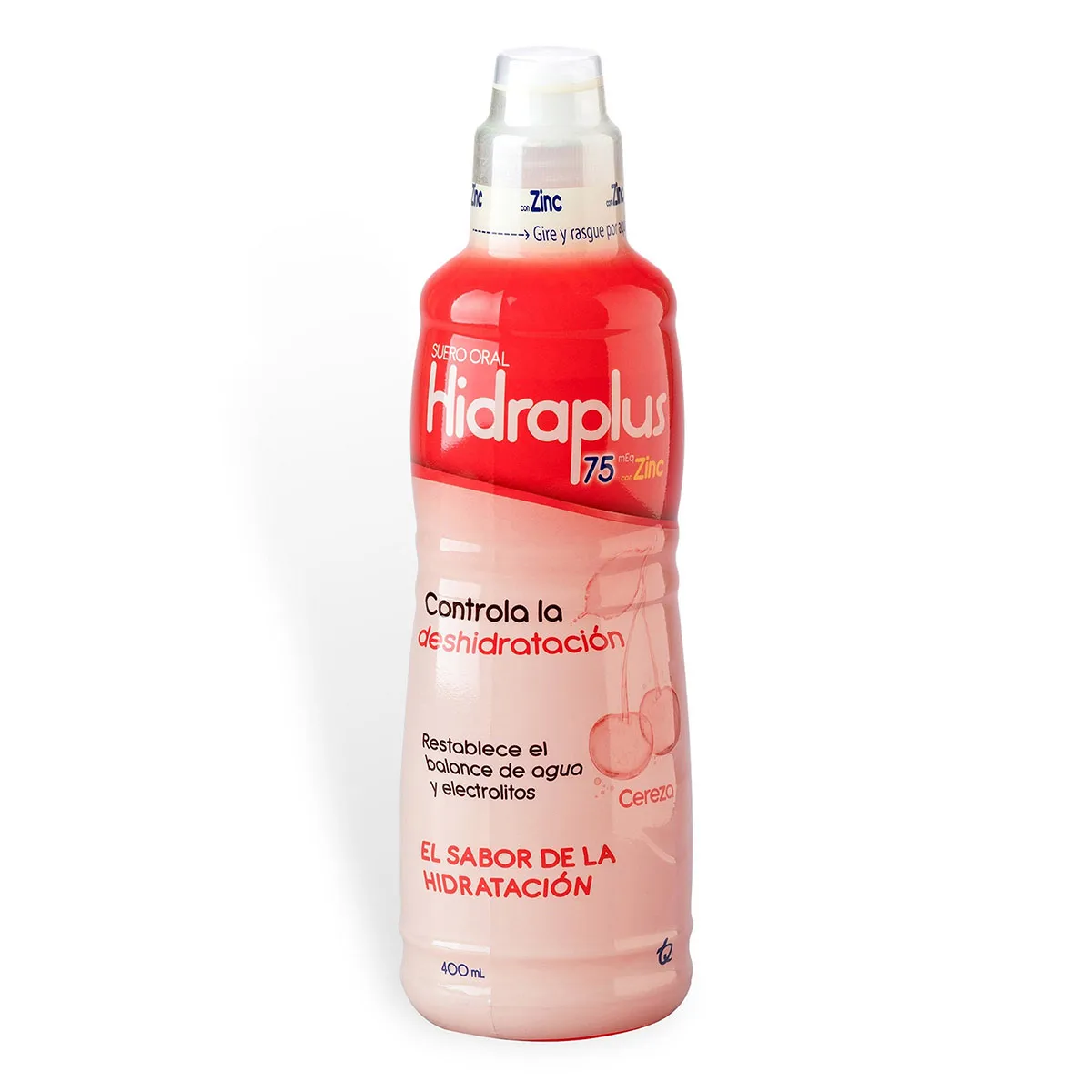 HIDRAPLUS CEREZA 75 ZINC FRASCO X 400 ML