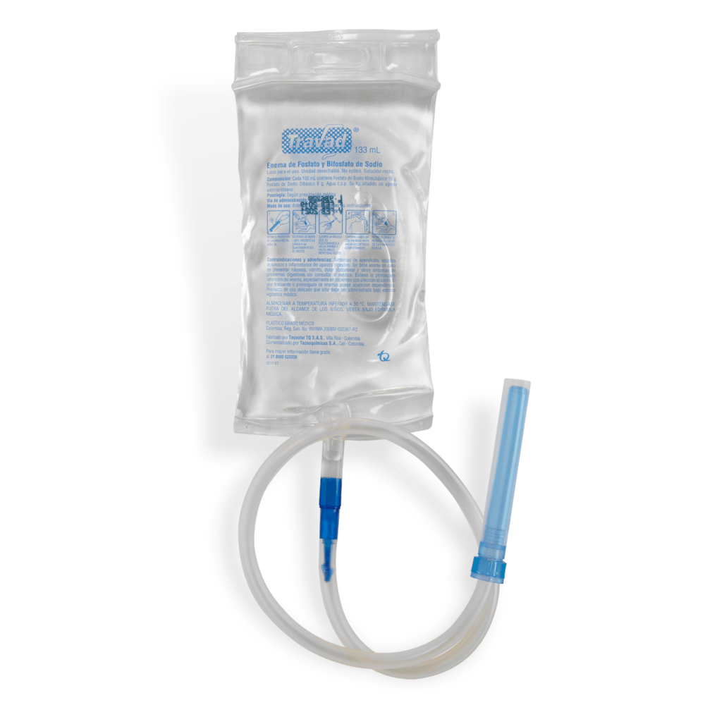 TRAVAD RECTAL BOLSA X 133 ML (Q)