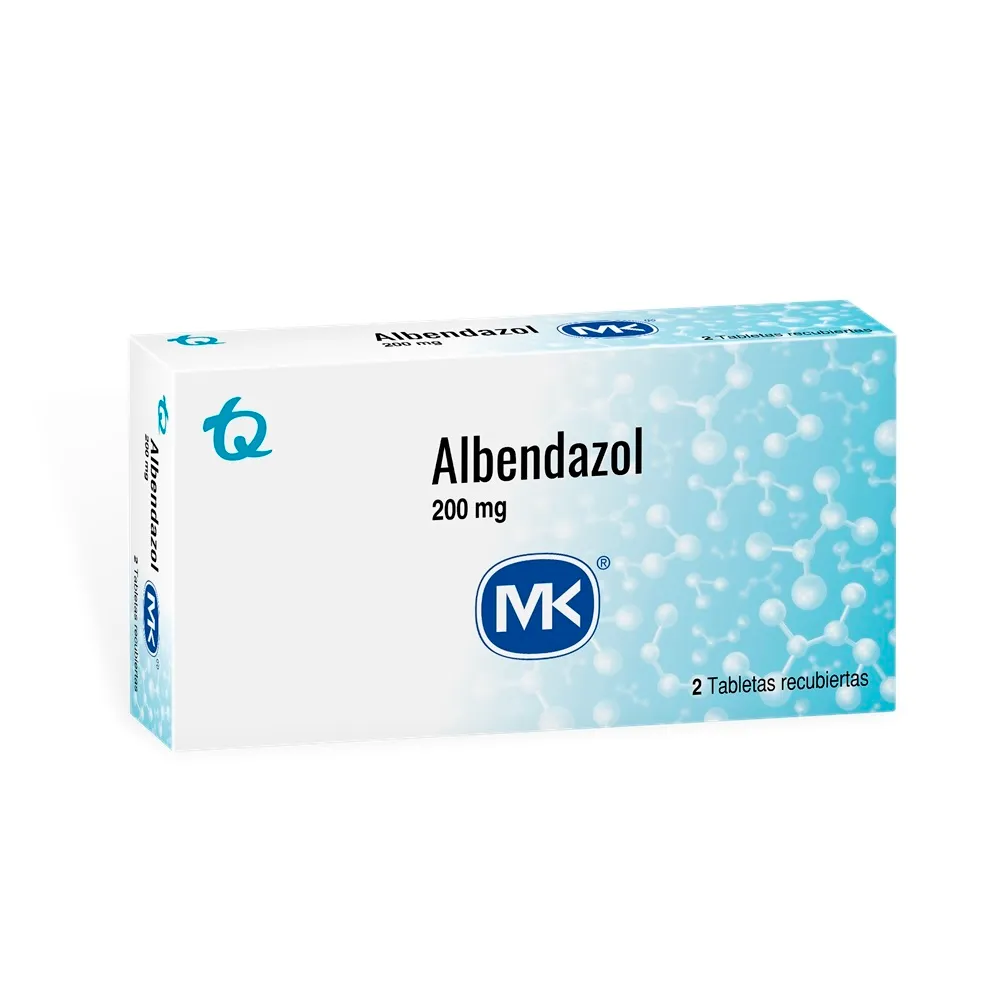 ALBENDAZOL 200 MG CAJA X 2 TABLETAS (MK)