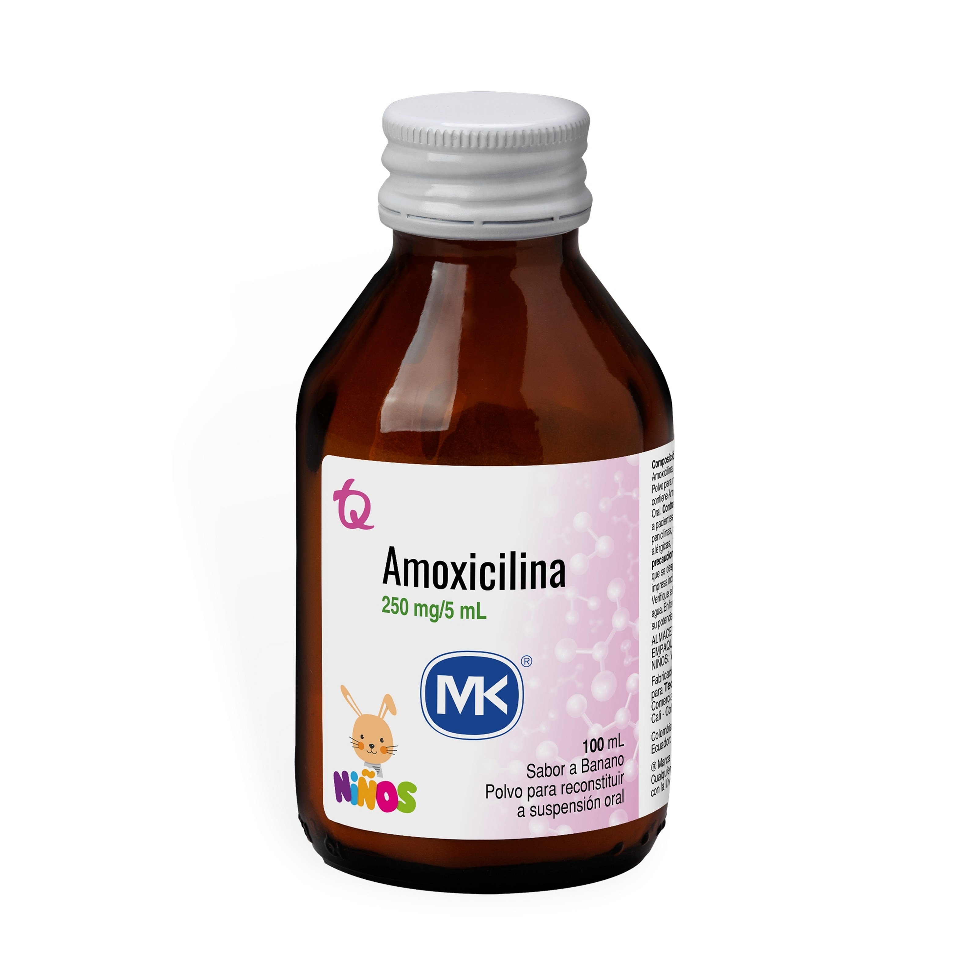 AMOXICILINA SUSPENSION 250 MG / 5 ML FRASCO X 100 ML (MK)