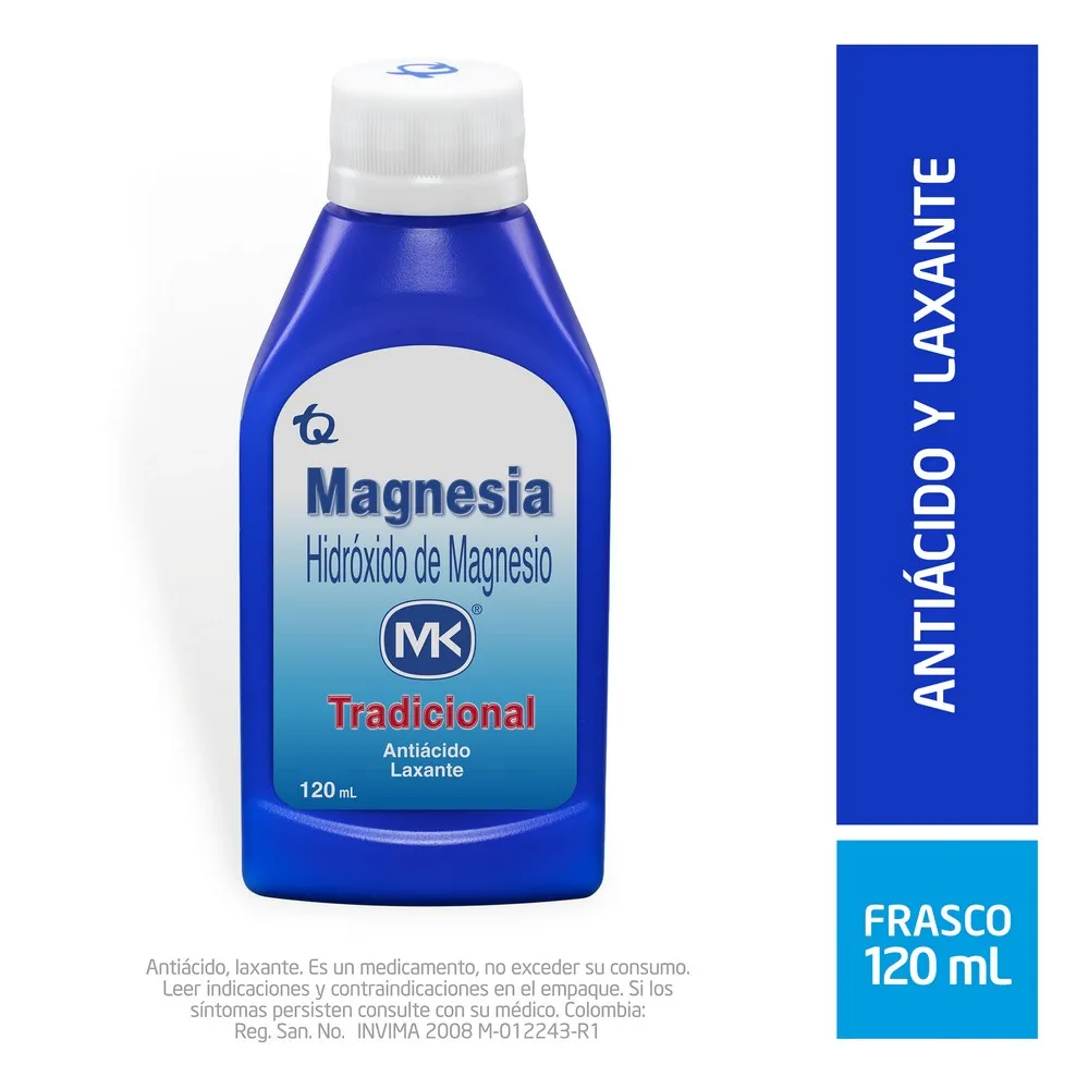 MAGNESIA HIDROXIDO DE MAGNESIO FRASCO X 120 ML (MK)