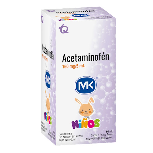 ACETAMINOFEN 160/5MG FRASCO X 90 ML (MK)