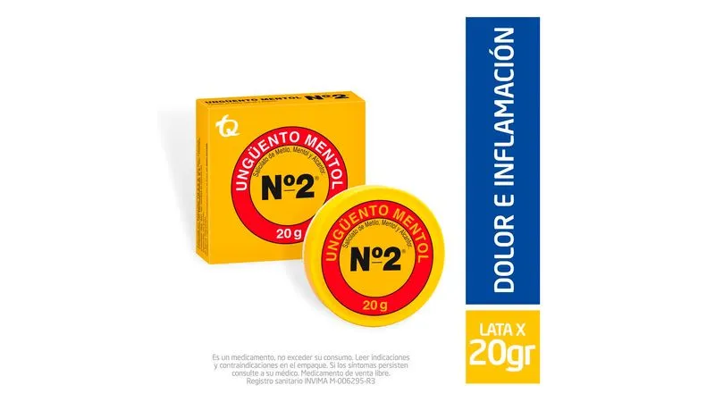 MENTOL N 2 UNGUENTO LATA X 20 GR