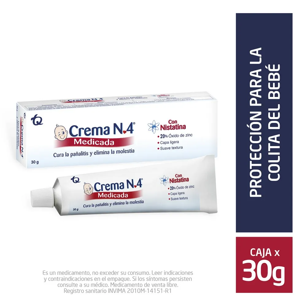 CREMA # 4 MEDICADA TUBO X 30 GR