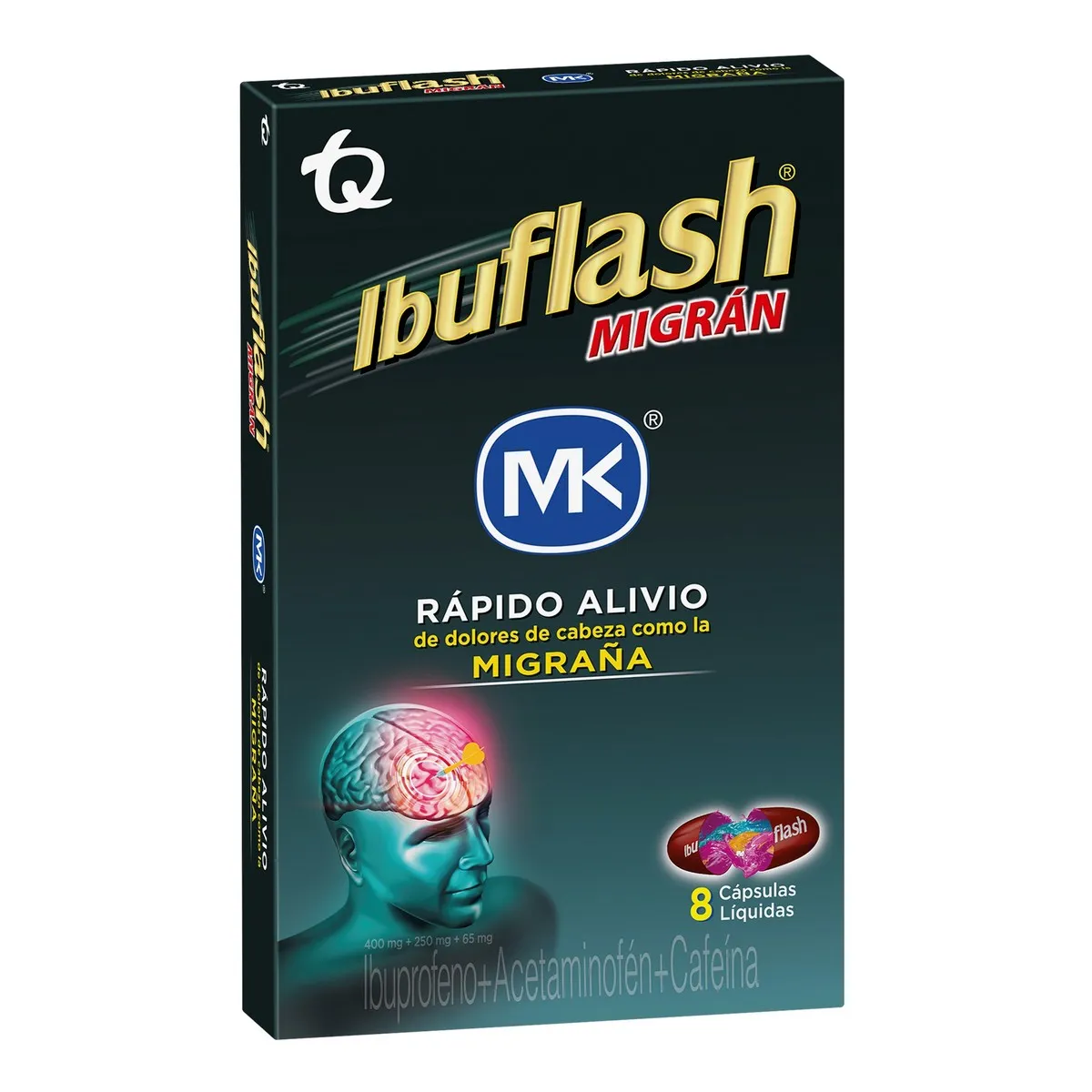 IBUFLASH MIGRAN CAJA X 8 CAPS LIQUIDAS