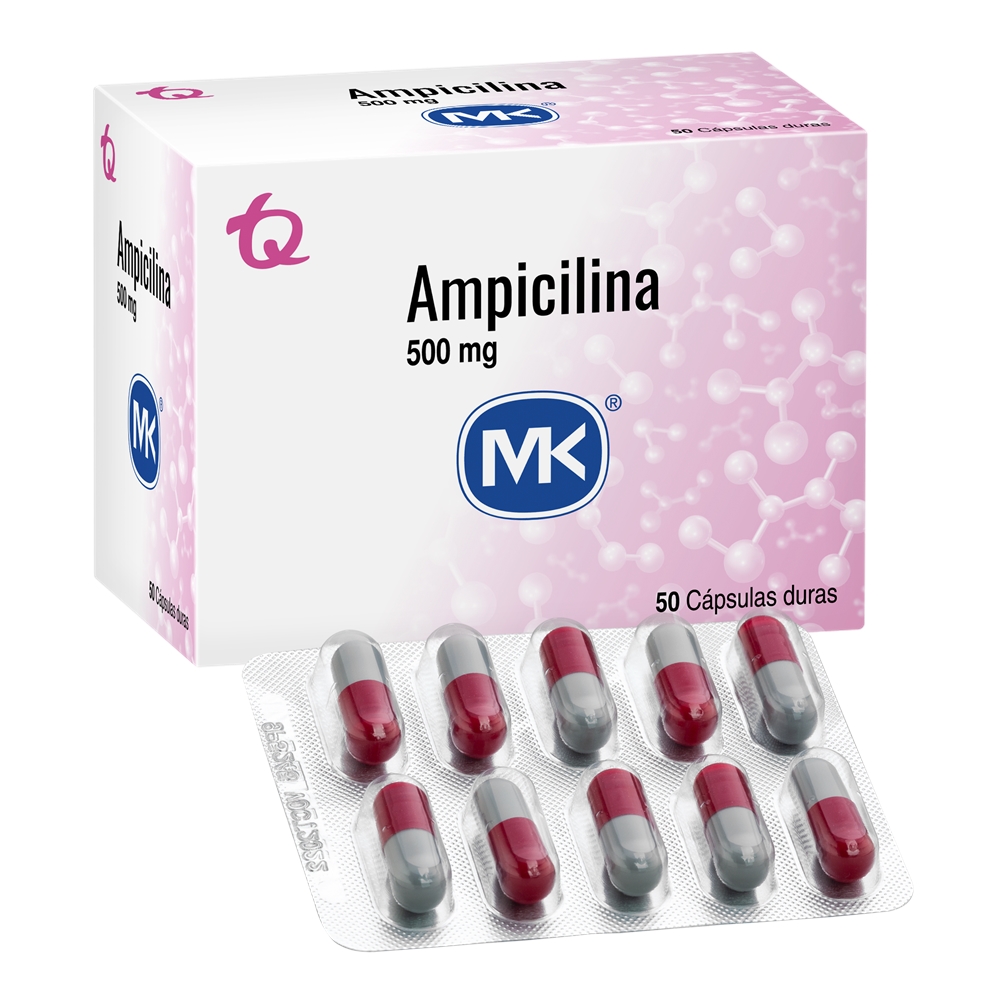 AMPICILINA 500 MG CAJA X 50 CAPSULAS ( MK)