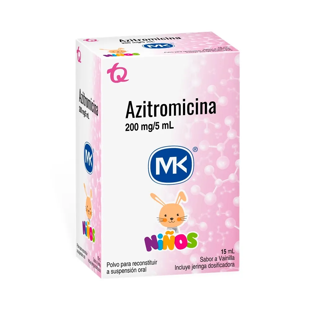 AZITROMICINA SUSPENSION 200 MG/5 ML FRASCO X 15 ML (MK)