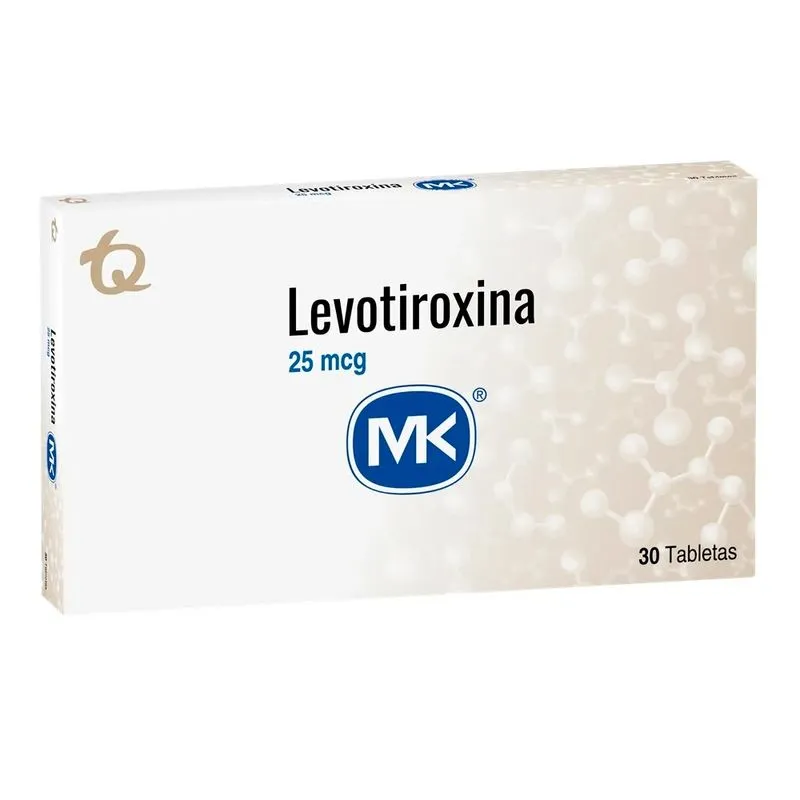 LEVOTIROXINA 25 MCG CAJA X 30 TABLETAS (MK)