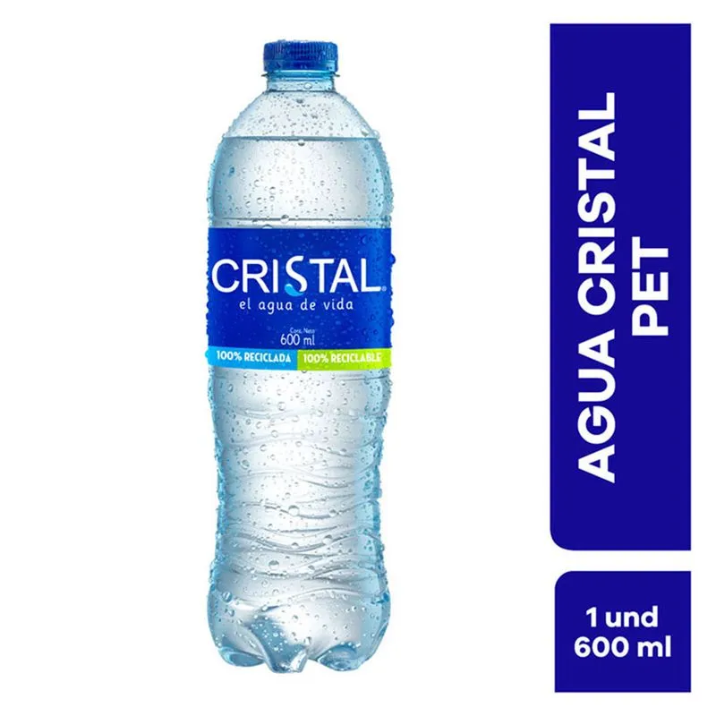 AGUA CRISTAL BOTELLA X 600ML