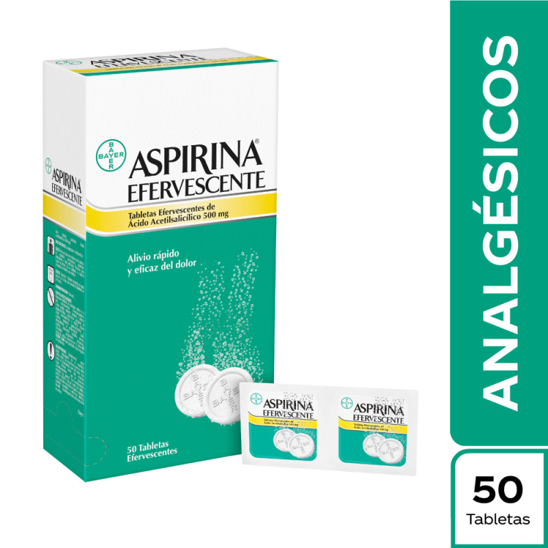 ASPIRINA EFERVESCENTE CAJA X 50 TABLETAS (BAYER)