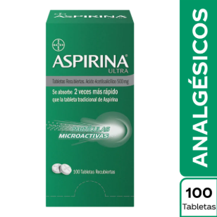 ASPIRINA ULTRA 500 MG CAJA X 20 TABLETAS RECUBIERTAS (BAYER)