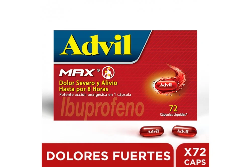 ADVIL MAX CAJA X 72 CAPSULAS (HALEON)