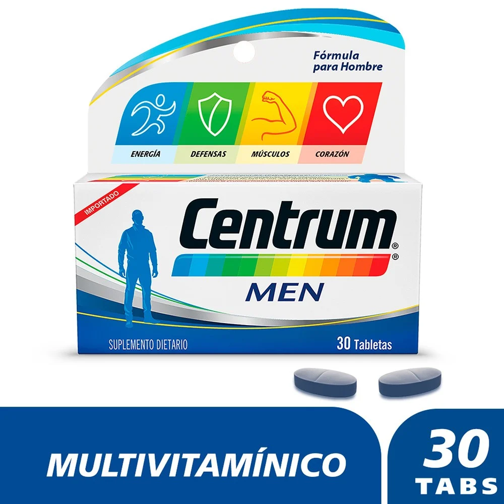 CENTRUM MEN FRASCO X 30 TABLETAS