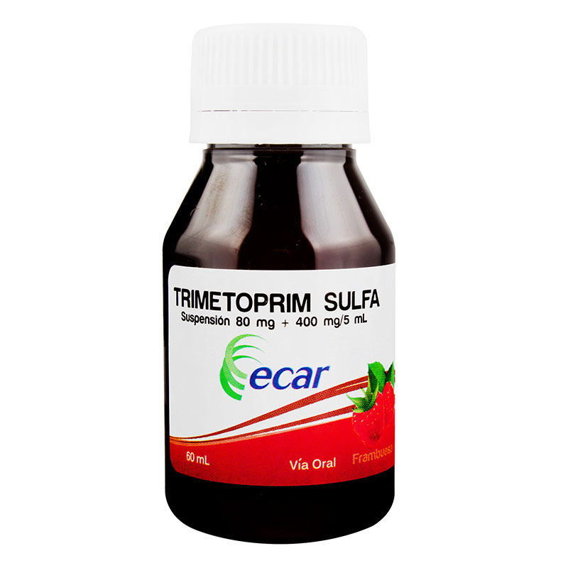 TRIMETOPRIM SULFA SUSPENSION 80 MG/400 MG 5ML FRASCO X 60 ML (ECAR)