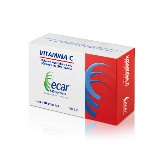 VITAMINA C 500 MG /5ML SOLUCION INYECTABLE  X 1 AMPOLLA  (ECAR)