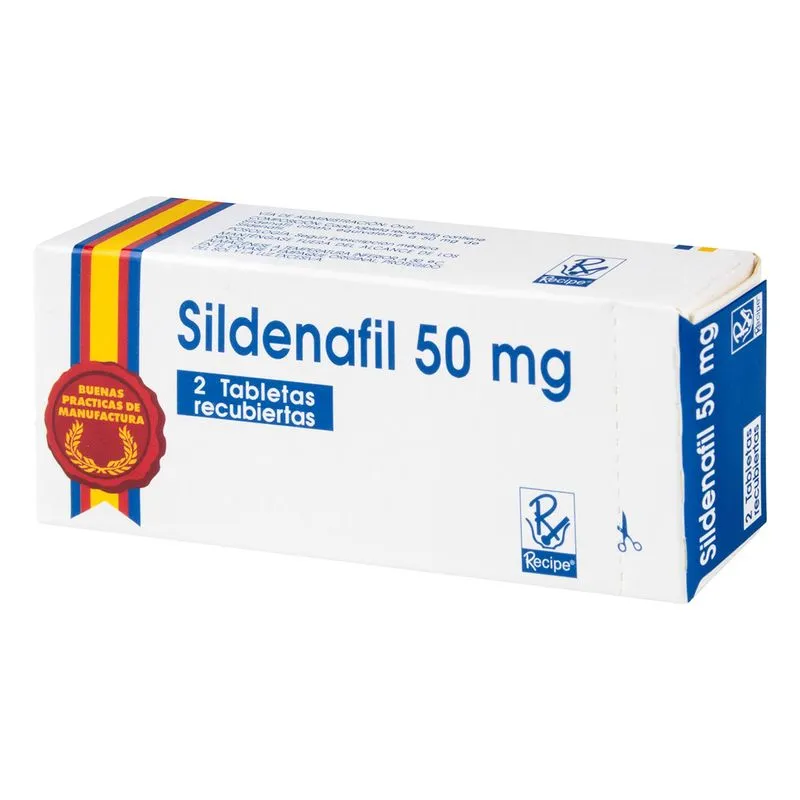 SILDENAFIL 50MG CAJA X 2 TABLETAS (RECIPE)