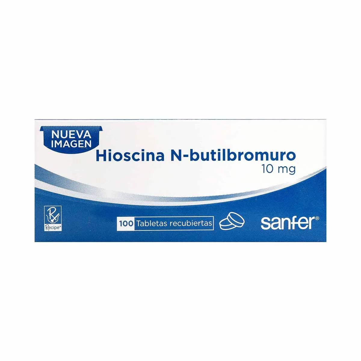 HIOSCINA N-BULTIBROMURO 10 MG CAJA X 100 TABLETAS (RECIPE)