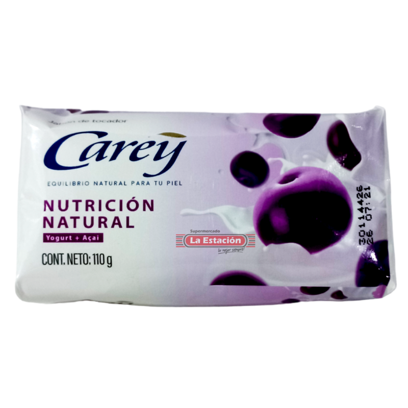 JABON CAREY SUAVIDAD NATURAL BARRA X 110 GR