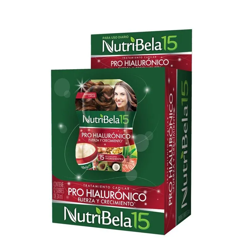 ACONDICIONADOR NUTRIBELA PRO HIALURONICO CAJA X 12 SOBRES X 18ML