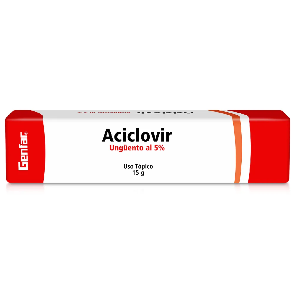 ACICLOVIR 5% CREMA TOPICA TUBO X 15 GR (GENFAR)