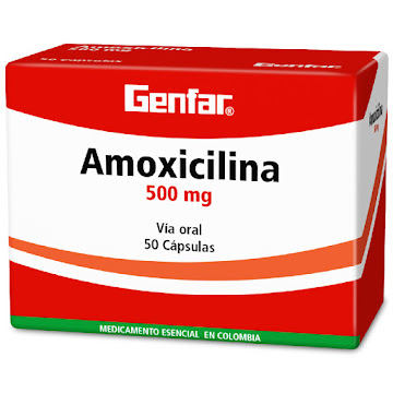 AMOXICILINA 500 MG CAJA X 50 CAPSULAS (GENFAR)