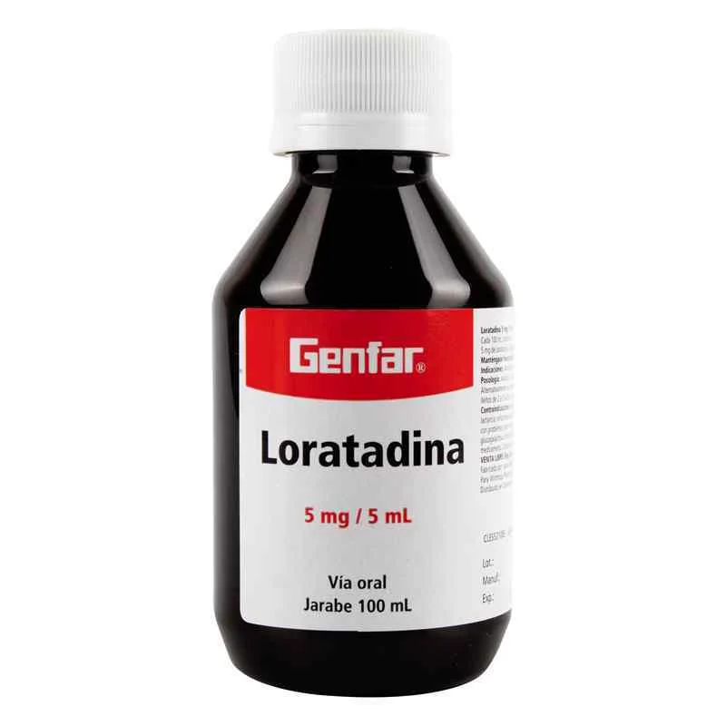 LORATADINA JARABE 5MG/5ML FRASCO X 100 ML (GENFAR)
