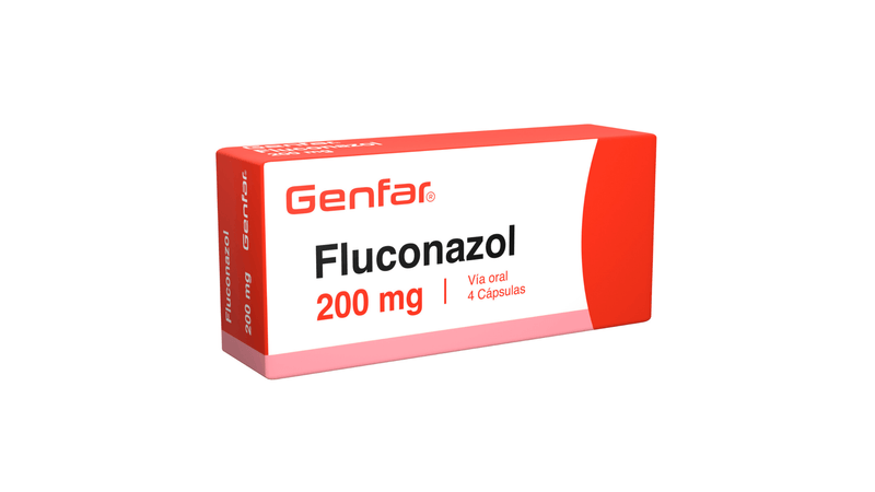 FLUCONAZOL 200MG CAJA X 4 CAPSULAS (GENFAR)