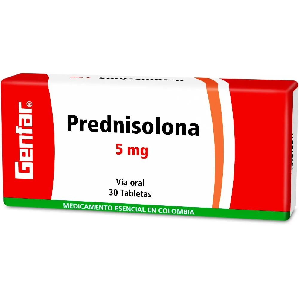 PREDNISOLONA 5MG CAJA X 30 TABLETAS (GENFAR)
