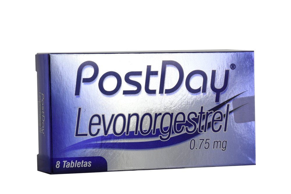 POST DAY 0,75 MG CAJA X 8 TABLETAS