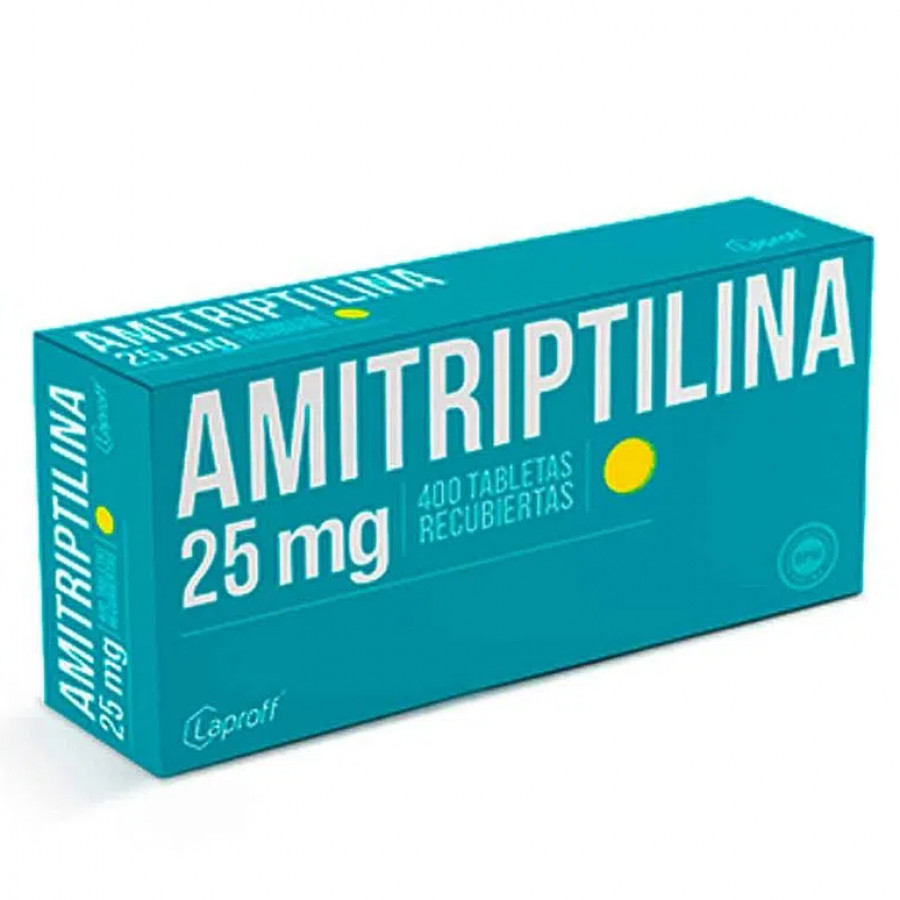AMITRIPTILINA CLORHIDRATO 25MG CAJA X 400 TABLETAS (LAPROFF)