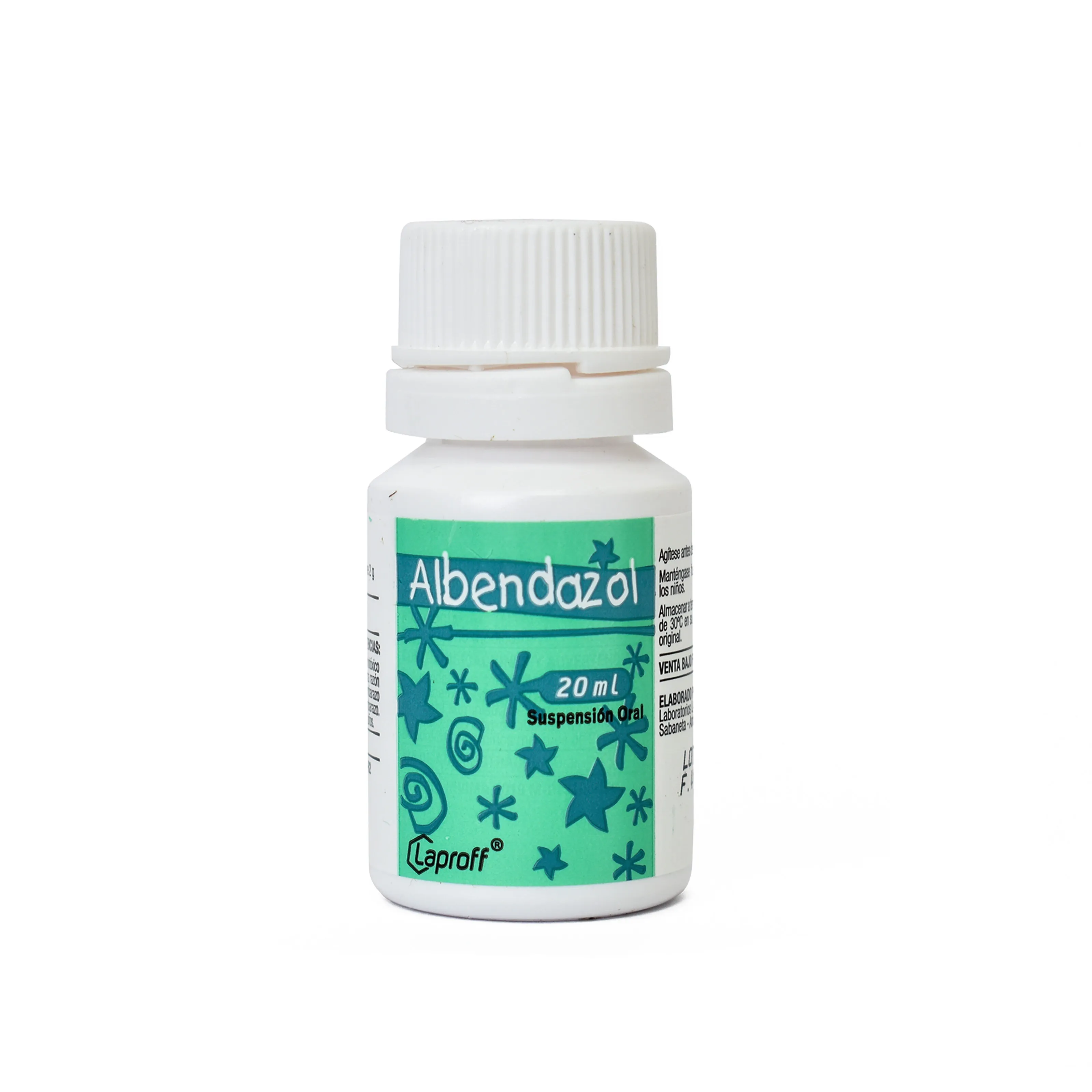 ALBENDAZOL SUSPENSION ORAL FRASCO X 20 ML (LAPROFF)