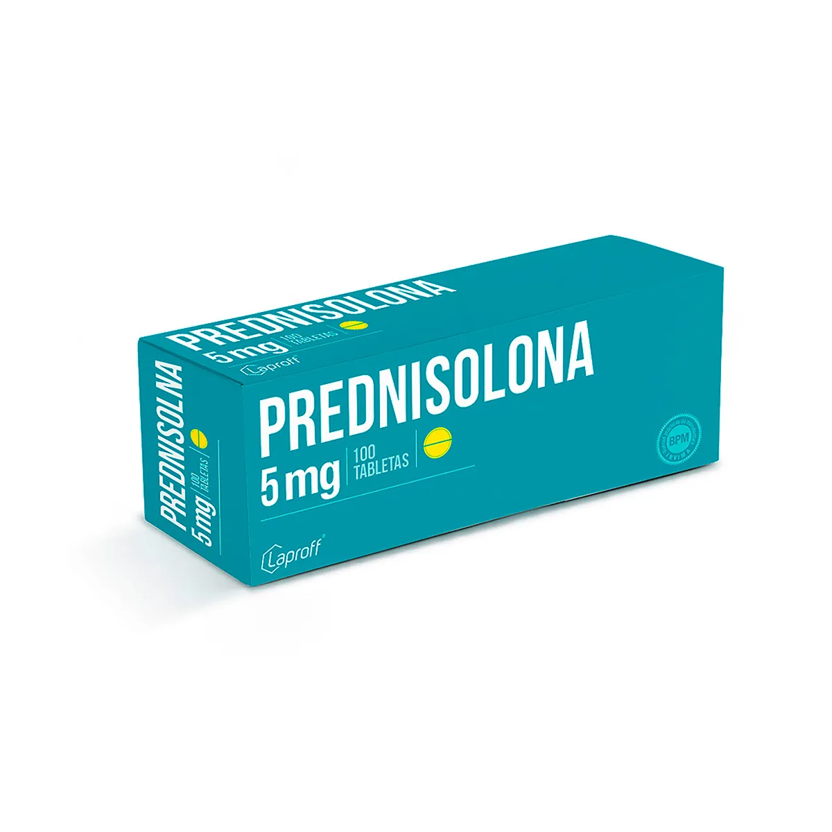 PREDNISOLONA 5 MG CAJA X 100 TABLETAS (LAPROFF)
