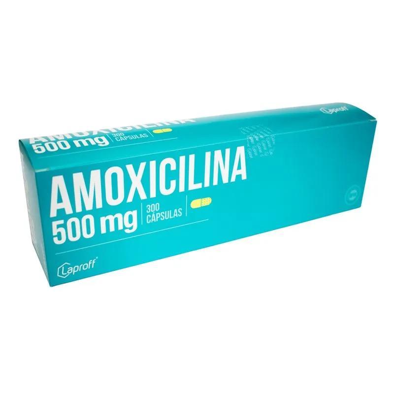AMOXICILINA 500 MG CAJA X 300 CAPSULAS (LAPROFF)