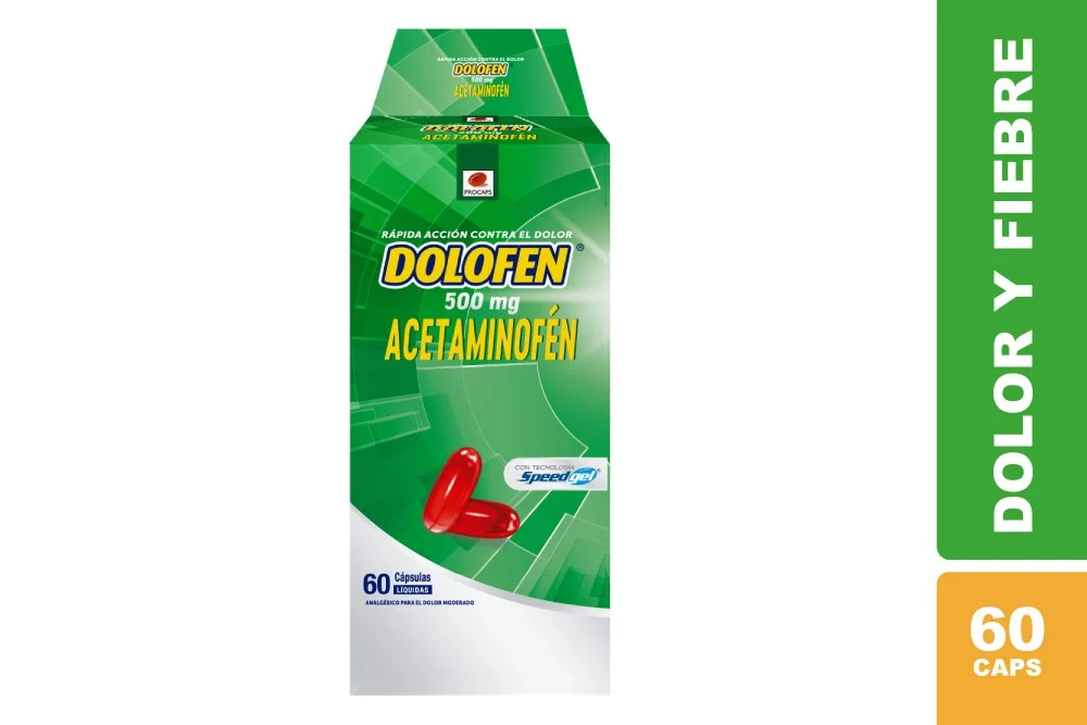 DOLOFEN 500 MG CAJA X 60 CAPSULAS LIQUIDA (PROCAPS)