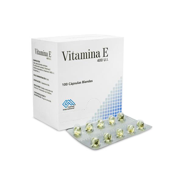 VITAMINA E 400 U.I. CAJA X 100 CAPSULAS (COLMED)