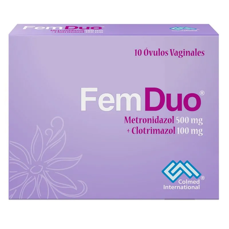 FEMDUO 500 MG CAJA X 10 OVULOS (COLMED)