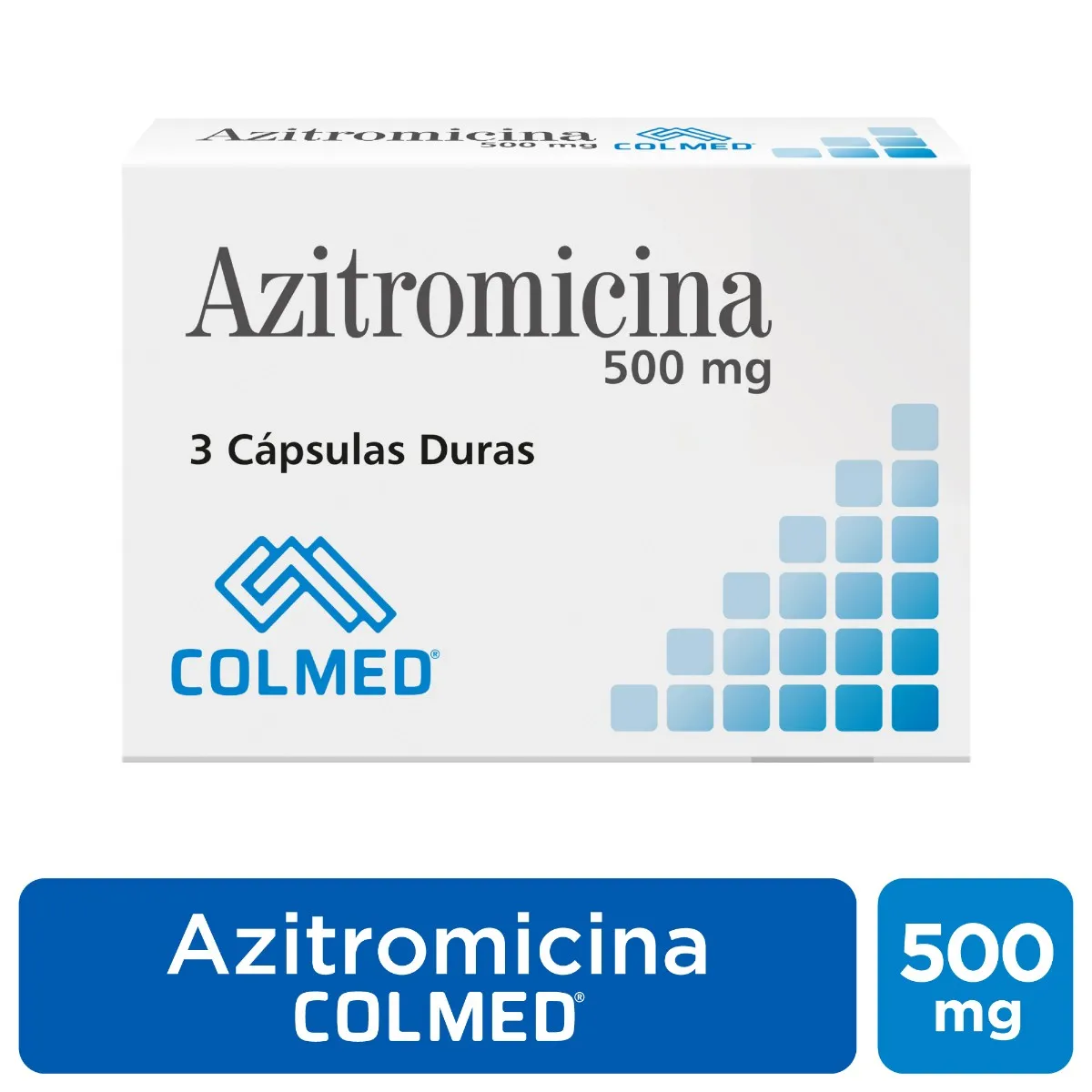 AZITROMICINA 500 MG CAJA X 3 CAPSULAS (COLMED)