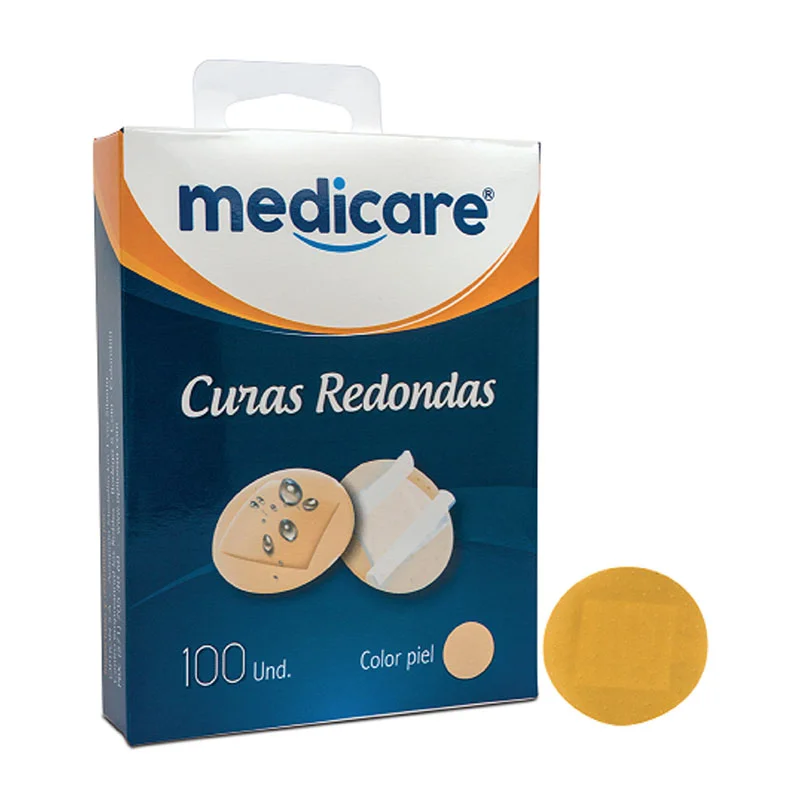 CURAS REDONDAS COLOR PIEL CAJA X 100 UND (MEDICARE)