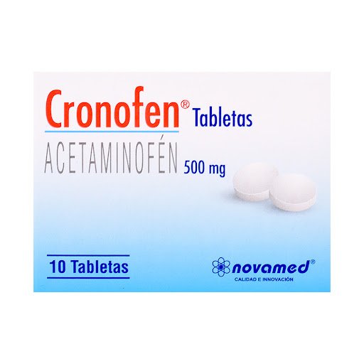 CRONOFEN ACETAMINOFEN 500 MG CAJA X 400 TABLETAS (NOVAMED)