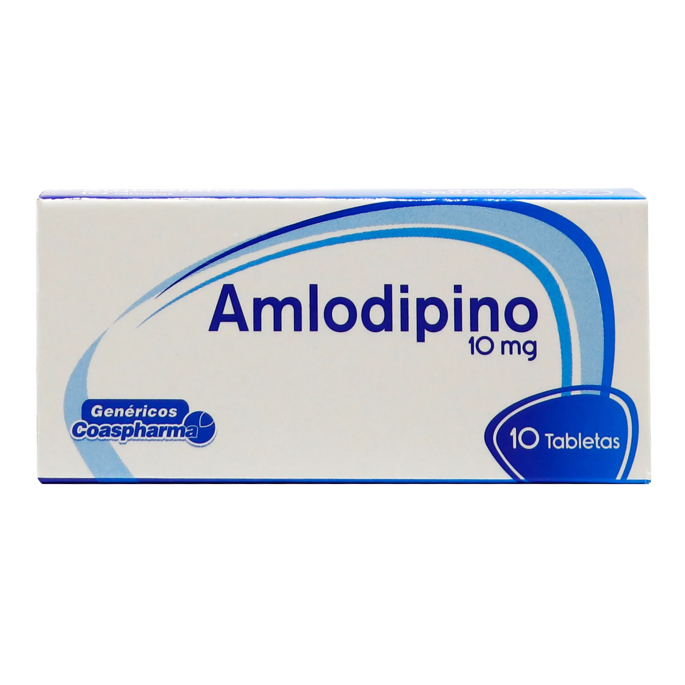 AMLODIPINO 10MG CAJA X 10 TABLETAS (COASPHARMA)