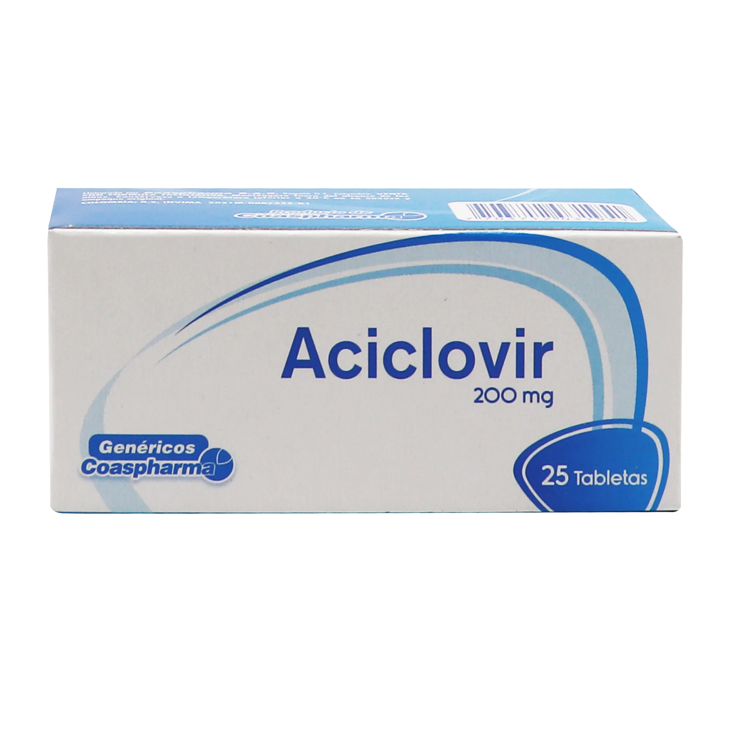 ACICLOVIR 200MG CAJA X 25 TAB (COASPHARMA)