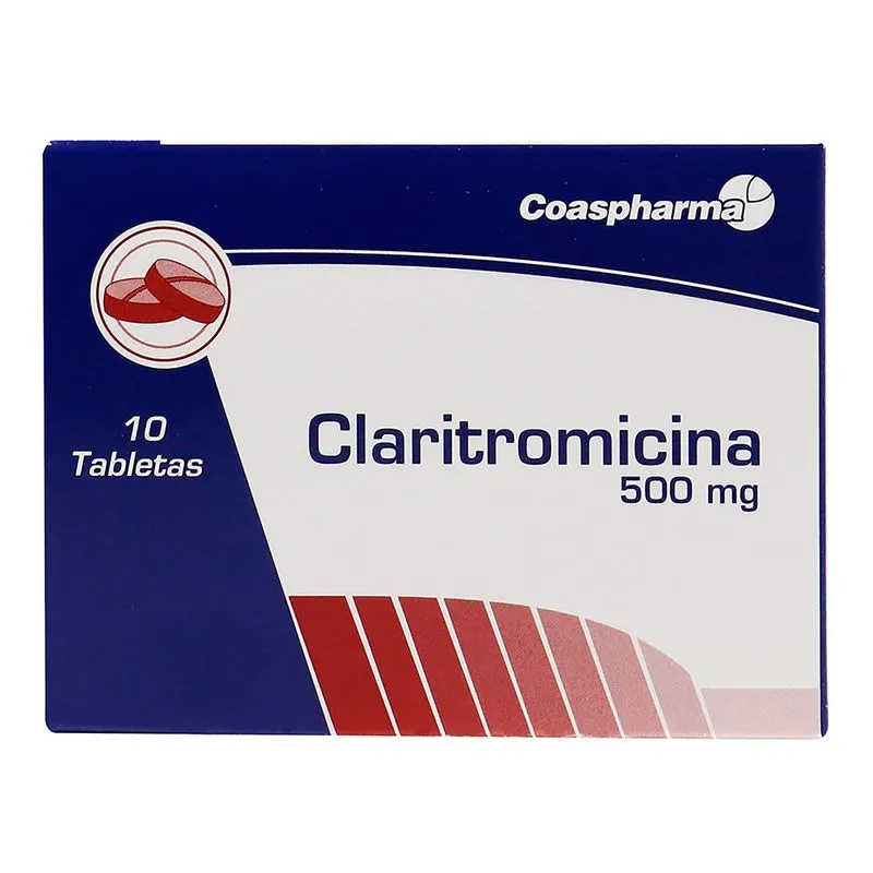 CLARITROMICINA 500 MG CAJA X 10 TABLETAS (COASPHARMA)