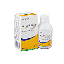 AMOXICILINA SUSPENSION 250 MG / 5 ML FRASCO X 100 ML (LA SANTE)