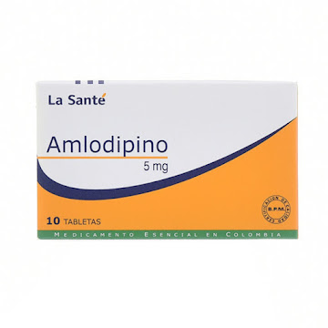 AMLODIPINO 5 MG CAJA X 10 TABLETAS (LASANTE)